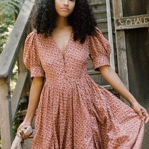 Christy Dawn Marie dress, Leaf Dot Rooibos